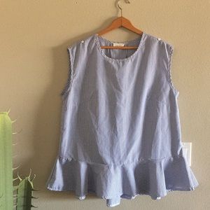 Mello Day Peplum Top